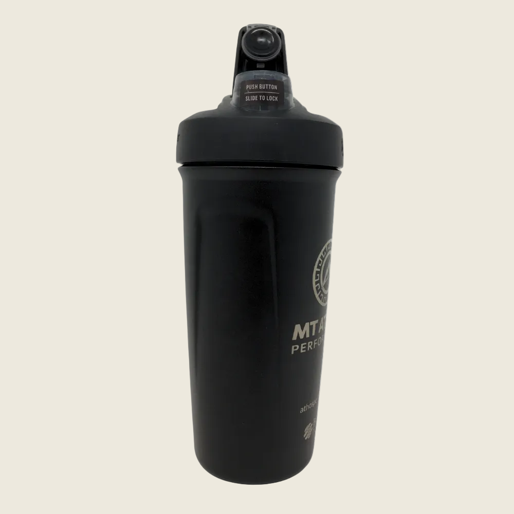 MTA Black Strada Blender Bottle – 24 oz