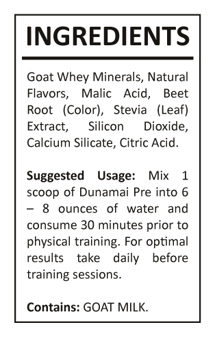 Dunamai Pre-Workout